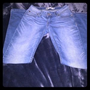 Light blue denim jeans